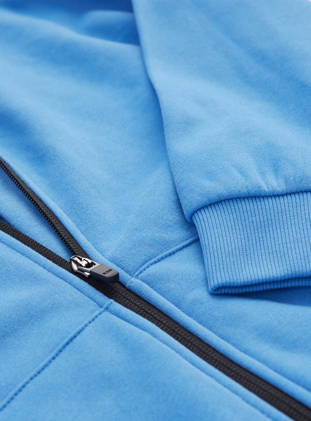 Bright Blue Zip Through Hoodie 10 years - Image 2